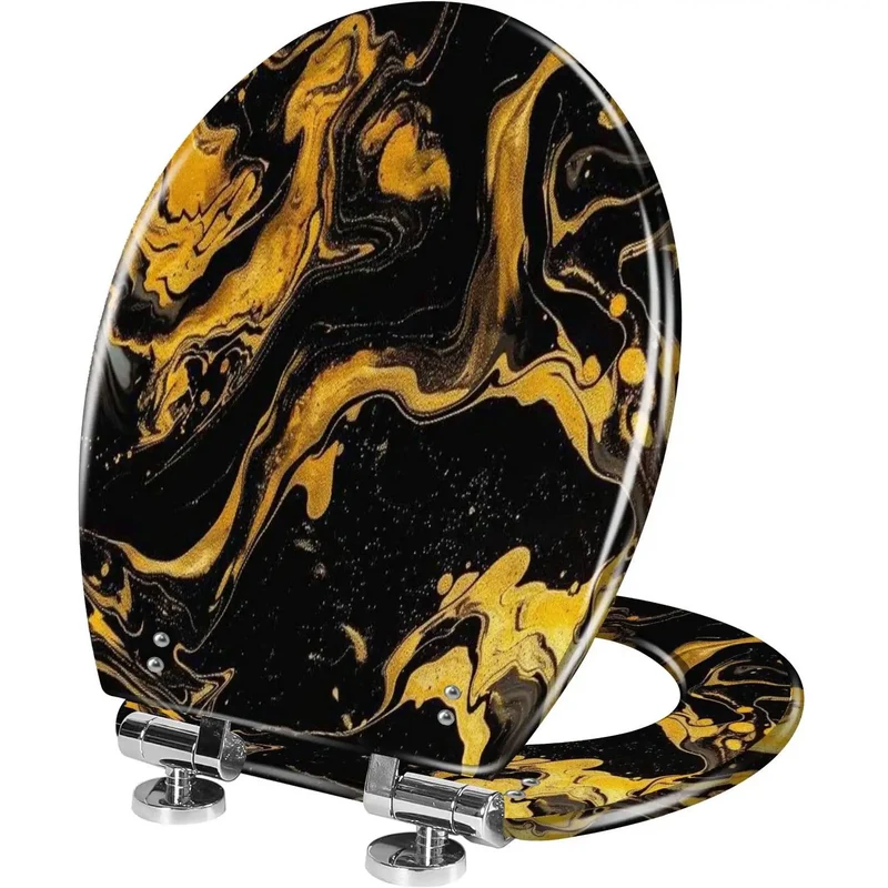 Dead Simple Setup Elongated Resin Toilet Seat Featuring Heavy Duty Quick Release Hinges Designed For All American Standard Toilets Super Easy Clean Smooth Bathroom Essential