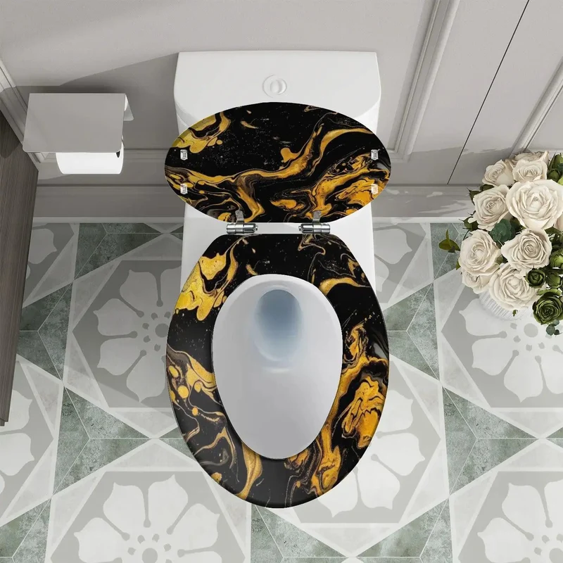 Dead Simple Setup Elongated Resin Toilet Seat Featuring Heavy Duty Quick Release Hinges Designed For All American Standard Toilets Super Easy Clean Smooth Bathroom Essential