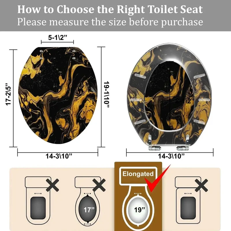 Dead Simple Setup Elongated Resin Toilet Seat Featuring Heavy Duty Quick Release Hinges Designed For All American Standard Toilets Super Easy Clean Smooth Bathroom Essential