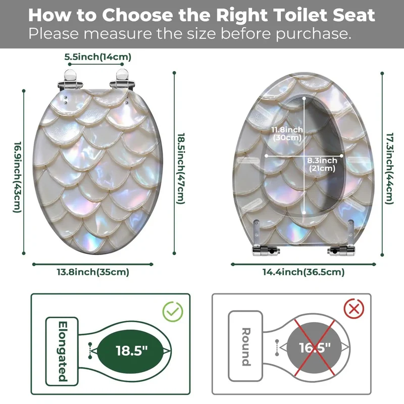 Heavy Duty Elongated Resin Toilet Seat For Bathroom With Universal Fit And Soft Close Design Built Tough For The Daily Grind Quick Setup Hardware Included Clean Lines That Look Sharp On Any Fixture And Handles Heavy Use Without Skipping A Beat