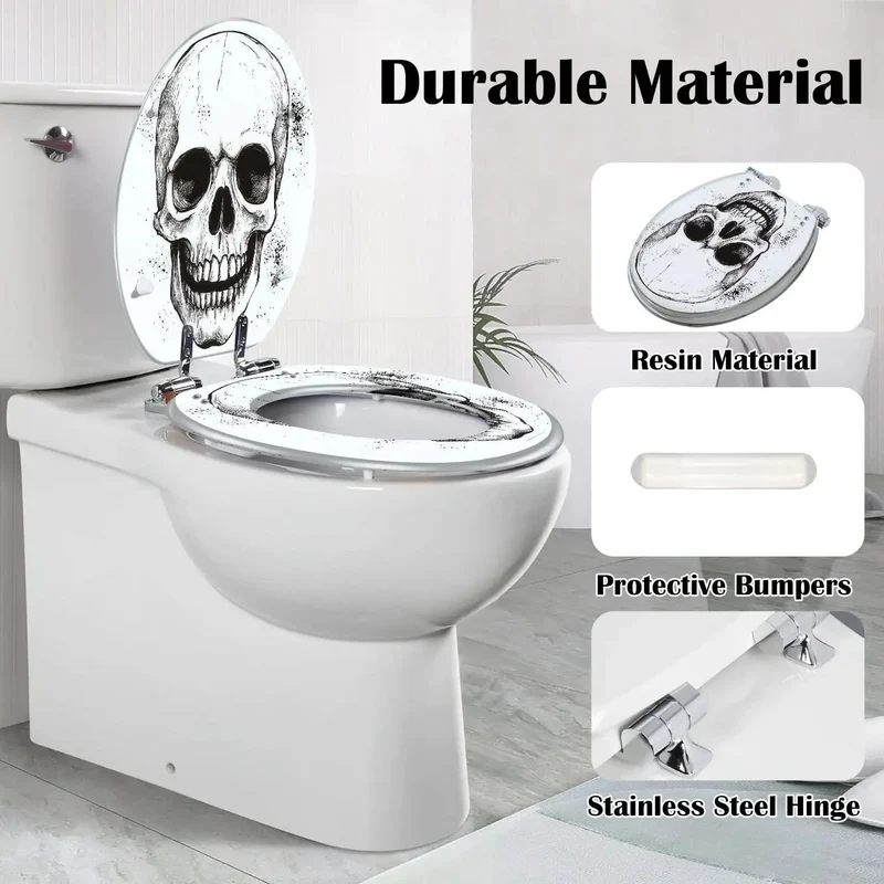 Elongated Resin Toilet Seat Boasting Zero Fuss Adjustable Hinges For A Rock Solid Fit In Any Bathroom Measuring 18.5 Inches By 14.5 Inches With Top Shelf Durability And A Sleek Smooth Finish You Will Love.