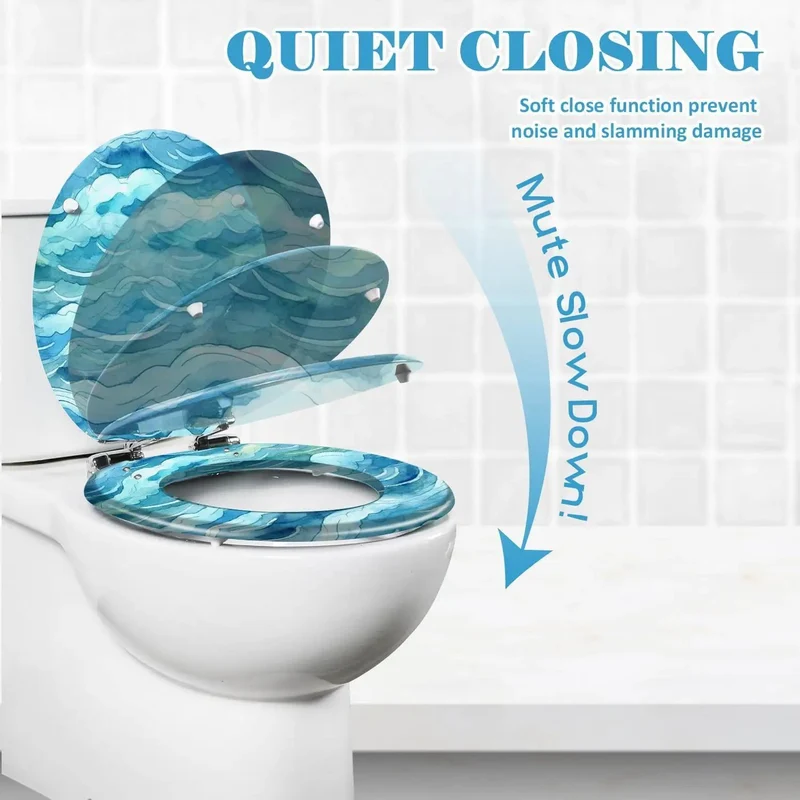 Swap Your Dated Bathroom Fixture For This Round Resin Toilet Seat Adjustable Hinge Mount No Sweat Installation Smooth Glide Heavy Duty Build Effortless Cleanup Top Shelf Home Upgrade