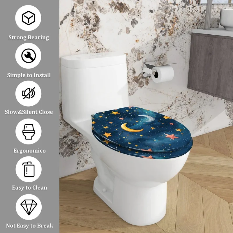 Level Up Your Daily Routine With This Heavy Duty Resin Elongated Toilet Seat Featuring Dual Mounting Packs For A Clean Quick Swap On Nearly Every Standard Bathroom Commode You Own