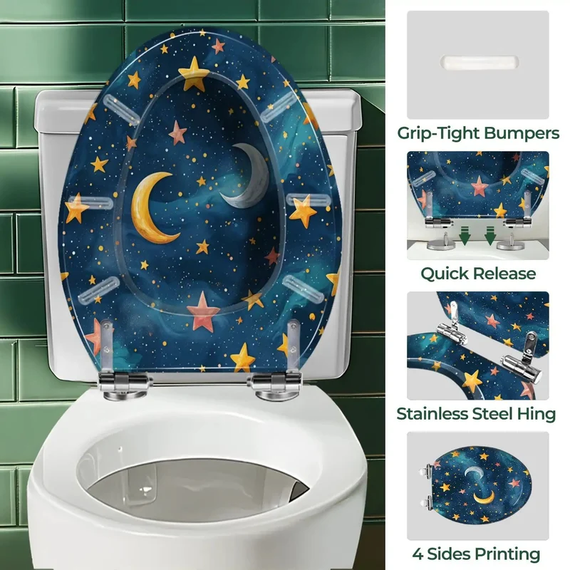 Level Up Your Daily Routine With This Heavy Duty Resin Elongated Toilet Seat Featuring Dual Mounting Packs For A Clean Quick Swap On Nearly Every Standard Bathroom Commode You Own