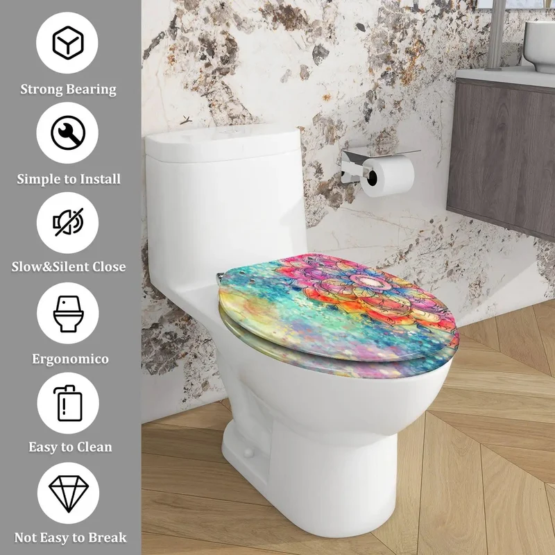 Slick And Sturdy Elongated Toilet Seat With Quick Release Hardware For A No Sweat Bathroom Refresh Universal Fit For American Standard Fixtures Smooth Contoured Edges And Top Shelf Durability