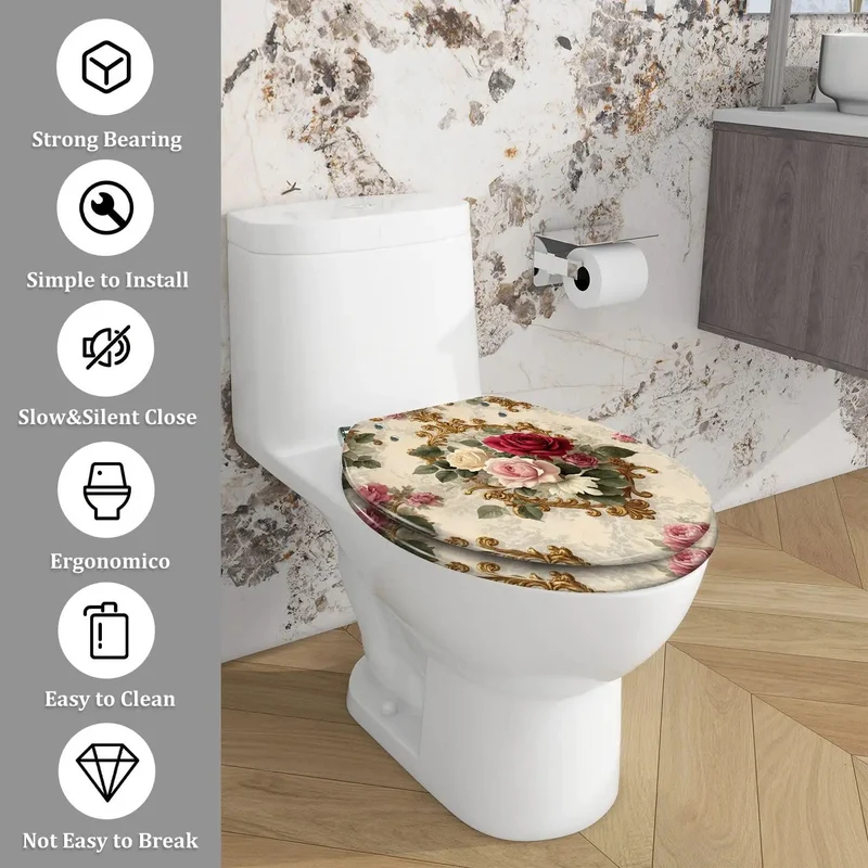 Heavy Duty Resin Elongated Toilet Seat Built For Standard Bathroom Fit Featuring A Dead Simple Boltdown And Top Shelf Durability For Zero Drama Daily Use That Really Kicks Up Your Home Refresh Game