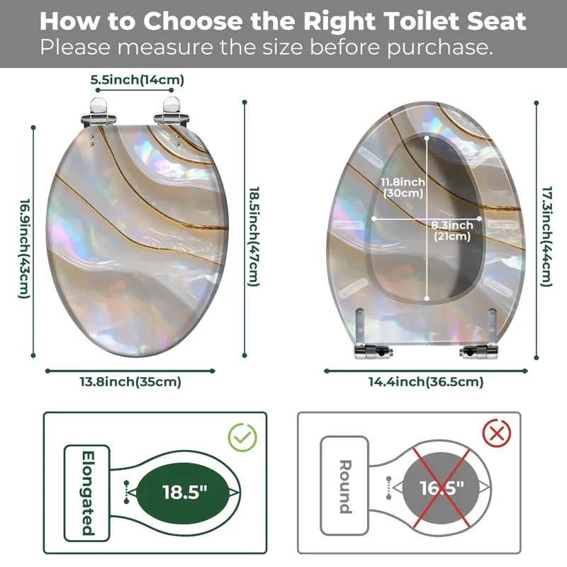 Universal Elongated Toilet Seat With Soft Close Cover Zero Fuss Install Top Shelf Comfort Solid Bathroom Upgrade Heavy Duty Hardware Fits Most Models Ditch That Rattling Seat Now