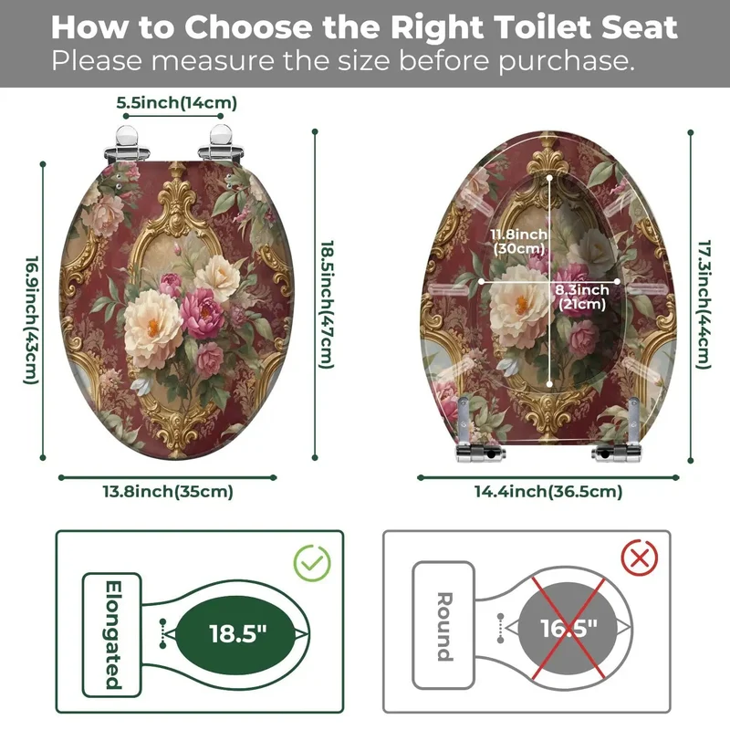 Heavy Duty Elongated Resin Toilet Seat For Bathroom Commode Silent Closing Rock Solid Construction Zero Stress Assembly Universal Fit For Standard Toilets No Drama Just Big Time Comfort