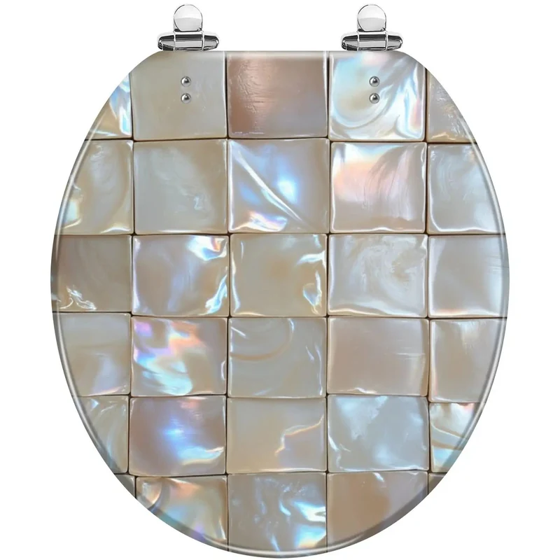 Round Resin Toilet Seat Built Tough For Snug Universal Fit With Fully Adjustable Hole Spacing Quick Snap Assembly Real Sturdy Bathroom Upgrade For Daily Use