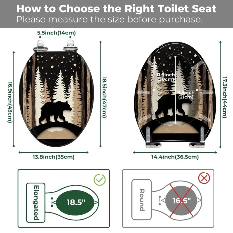 Top Tier Elongated Toilet Seat Molded From Heavy Duty Resin For Bathroom Fixtures Featuring Universal Top Mount Hardware Quick Snap Assembly And No Fuss Daily Use