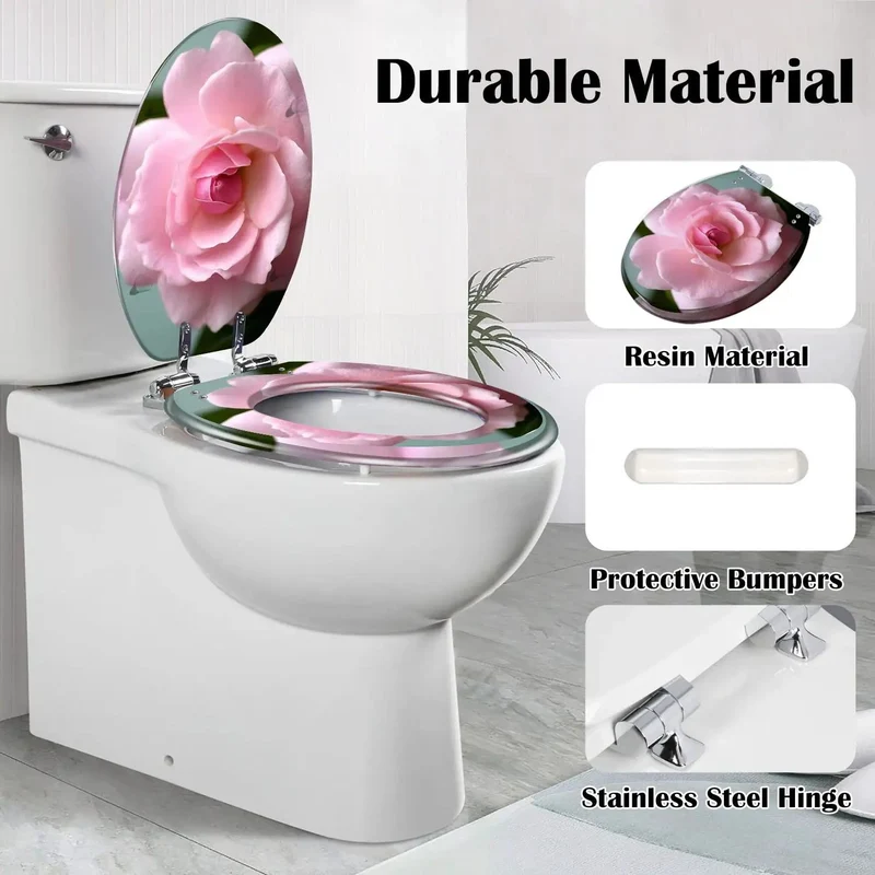 Heavy Duty Elongated Toilet Seat Fits Like A Glove With Quick Release Hinges And Slow Close Lid For Everyday Bathrooms Built Tough Zero Hassle Setup Genuine American Quality