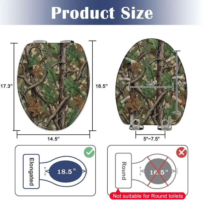 Heavy Duty Resin Toilet Seat For Bathroom Rock Solid Build Smooth Rounded Edges No Hassle Adjustable Hinges Perfect Fit For Elongated Bowls Zero Drama Straight Up Daily Comfort Guaranteed