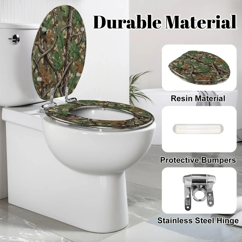 Heavy Duty Resin Toilet Seat For Bathroom Rock Solid Build Smooth Rounded Edges No Hassle Adjustable Hinges Perfect Fit For Elongated Bowls Zero Drama Straight Up Daily Comfort Guaranteed