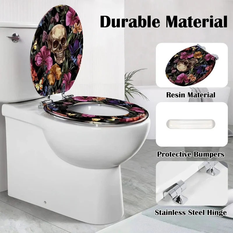 Heavy Duty Resin Elongated Toilet Seat For Modern Bathrooms Featuring No Sweat Quick Install Hardware Quiet Slow Close Lid And Next Level Comfortable Design Upgraded Rust Free Bolts Fits Nearly All Popular Models