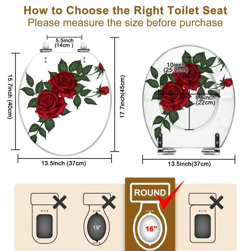 Round Resin Toilet Seat With Adjustable Quick Swap Hinges For Standard Bathroom Fixtures Smooth Durable Finish And No Sweat Install Fits Most American Toilets Built Tough For Effortless Daily Use