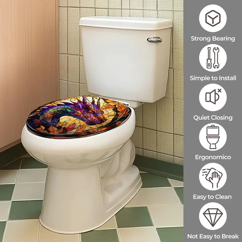 Round Resin Toilet Seat Adjusts From 4 To 7 Inches For Universal Bathroom Fits Like A Charm With Dual Mounting Kits For Zero Fuss Setup And Rock Solid Durability