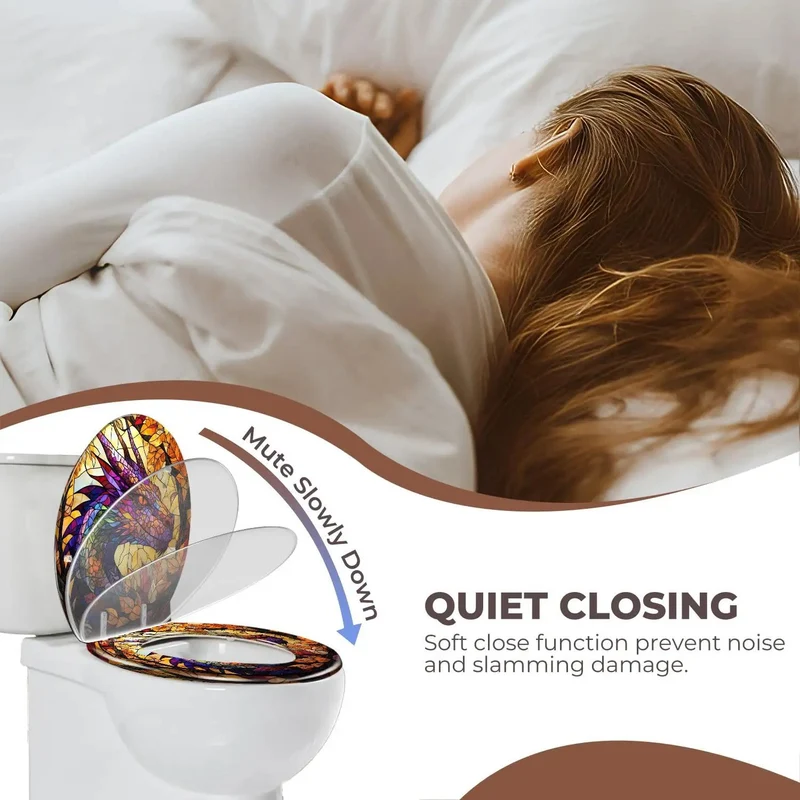 Round Resin Toilet Seat Adjusts From 4 To 7 Inches For Universal Bathroom Fits Like A Charm With Dual Mounting Kits For Zero Fuss Setup And Rock Solid Durability
