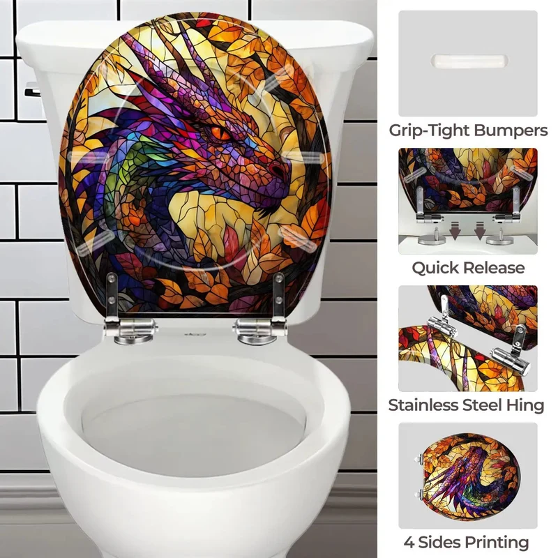 Round Resin Toilet Seat Adjusts From 4 To 7 Inches For Universal Bathroom Fits Like A Charm With Dual Mounting Kits For Zero Fuss Setup And Rock Solid Durability