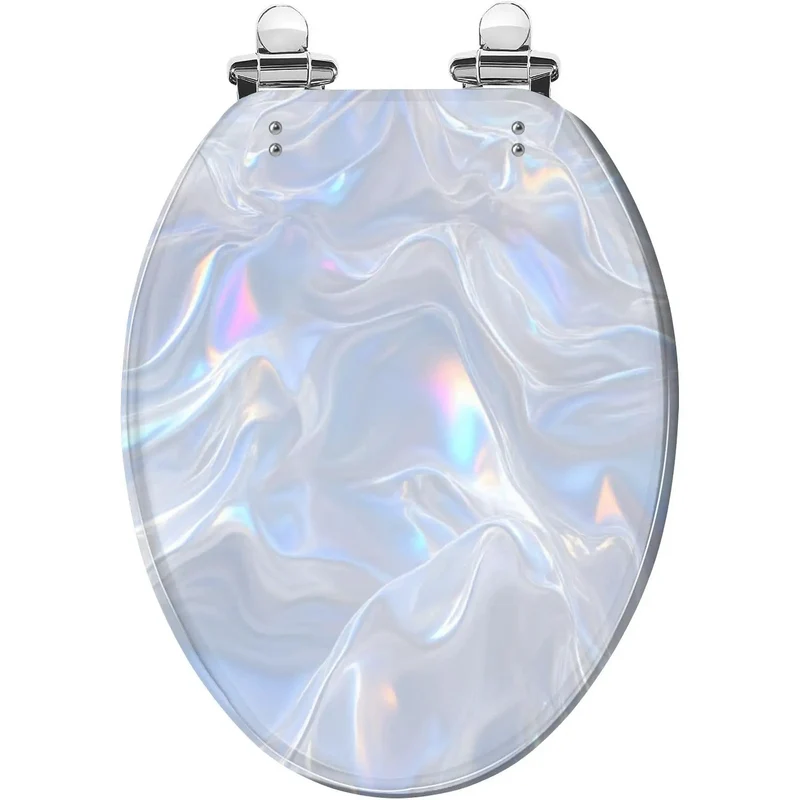 Top Shelf Elongated Resin Toilet Seat For Bathroom Fits Most Extended Bowls Up To 19 Inches Long Includes Two Sets Of Hardware For Snap Setup Built Different To Withstand Daily Grind And Keep Things Looking Crisp Year Round