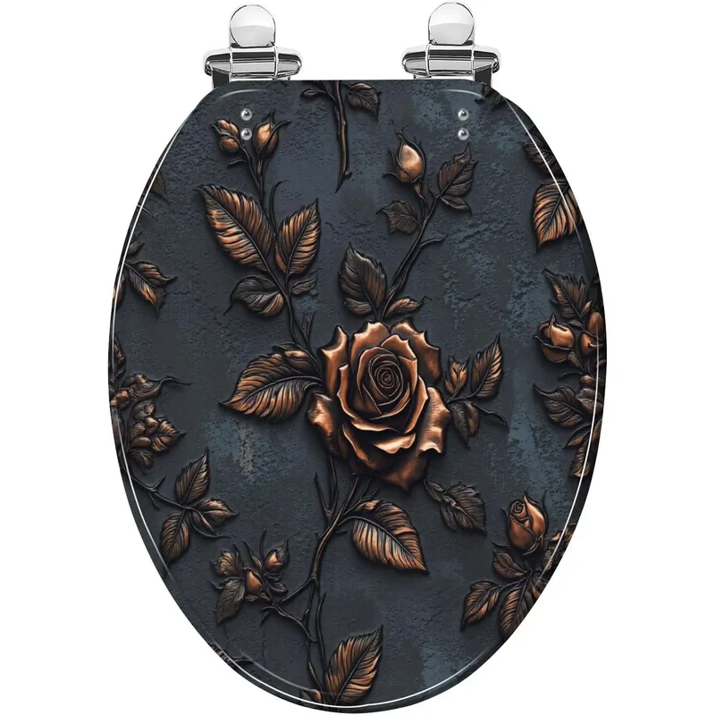 Heavy Duty Elongated Resin Toilet Seat For Universal Bathrooms Featuring No Sweat Install And Snazzy Durable Finish With Non Slip Hinges For A Quick Home Upgrade Makes Life Easier