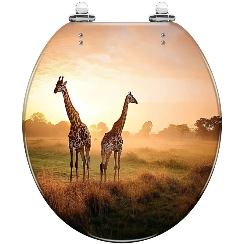 Top Notch Round Resin Toilet Seat For Bathroom Crafted With Flexible Stainless Hinges And A 165X145 Standard Fitment For A No Sweat Install And Hella Easy Daily Washing Around The House