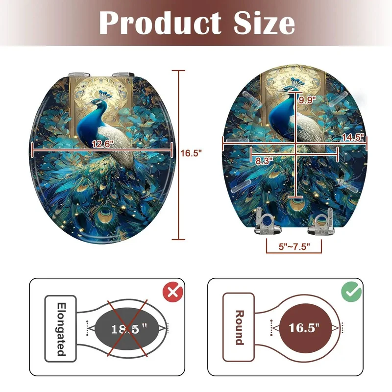 Round Resin Toilet Seat Featuring Adjustable Hinges And A Super Sturdy Design Perfect For Standard Bathroom Remodels That Are Hella Tough And A Total Game Changer For Your Bath Space Today