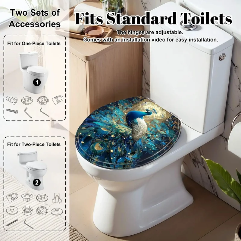 Round Resin Toilet Seat Featuring Adjustable Hinges And A Super Sturdy Design Perfect For Standard Bathroom Remodels That Are Hella Tough And A Total Game Changer For Your Bath Space Today