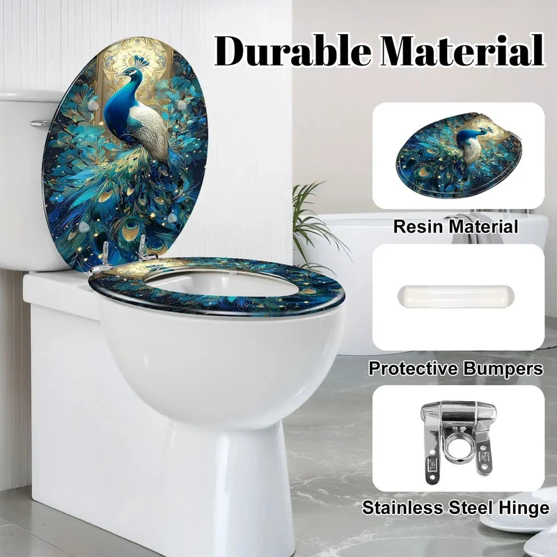 Round Resin Toilet Seat Featuring Adjustable Hinges And A Super Sturdy Design Perfect For Standard Bathroom Remodels That Are Hella Tough And A Total Game Changer For Your Bath Space Today