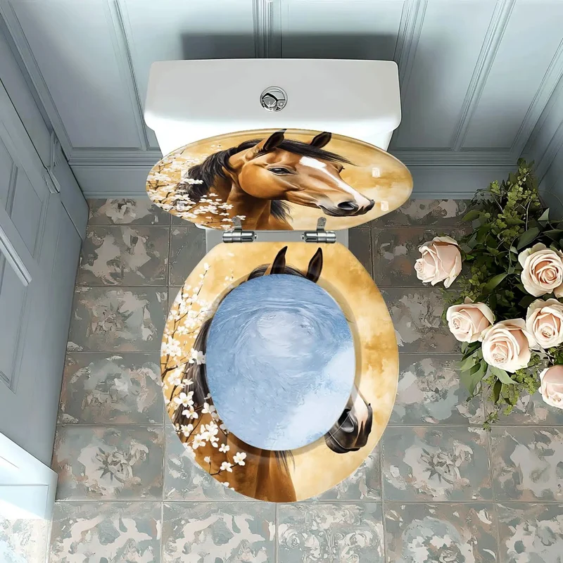 Round Vintage Farmhouse Resin Toilet Seat Lowkey Slaying Your Bathroom Aesthetic Adjustable to Fit Mounting Holes 4 to 7 Inches and Width 14 to 15 Inches Works for Most Models and Comes Loaded with Dual Hardware Sets for a Super Easy Swap with Flawless