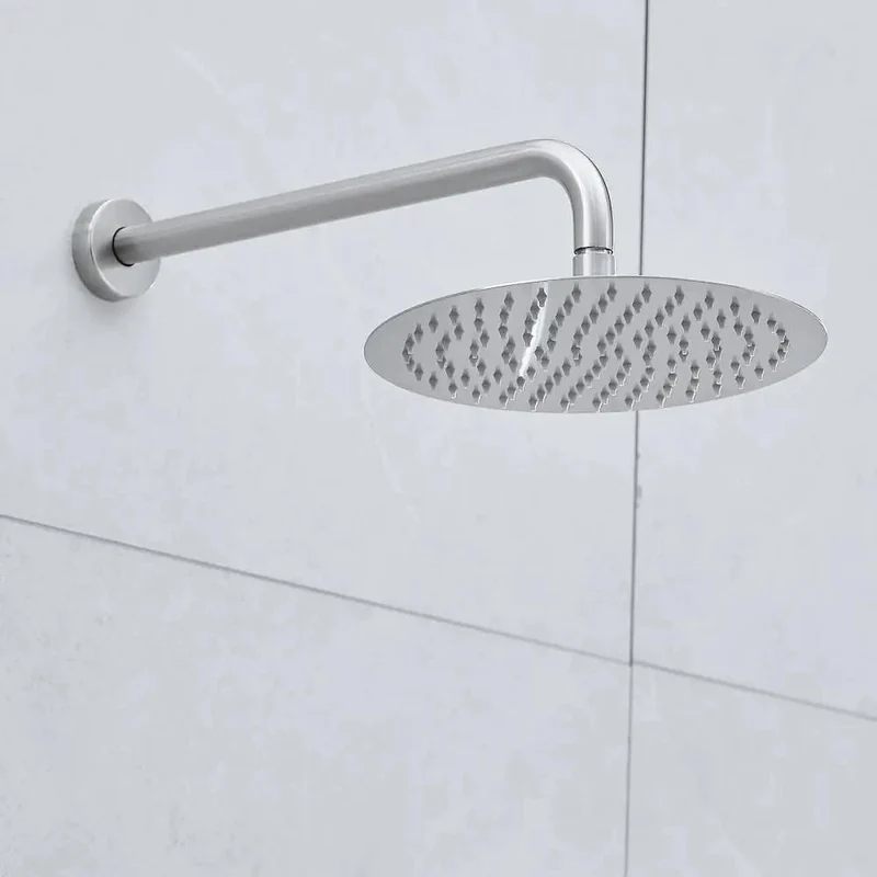 Badass Brushed Nickel Shower Kit With 10 Inch Rainfall Head And Five Spray Handheld Tight Wall Mount Setup Pressure Valve Drip Free Flow Total Bathroom Upgrade Game Changer