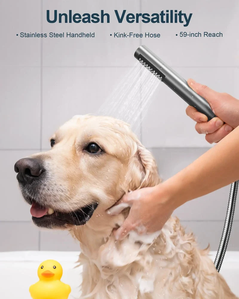 Slay Your Bathroom Goals With This Top Shelf 10 Inch Wall Mount Shower System Including Handheld Spray And Brushed Nickel Finish Plus Pressure Balance Valve For Reliable Flow