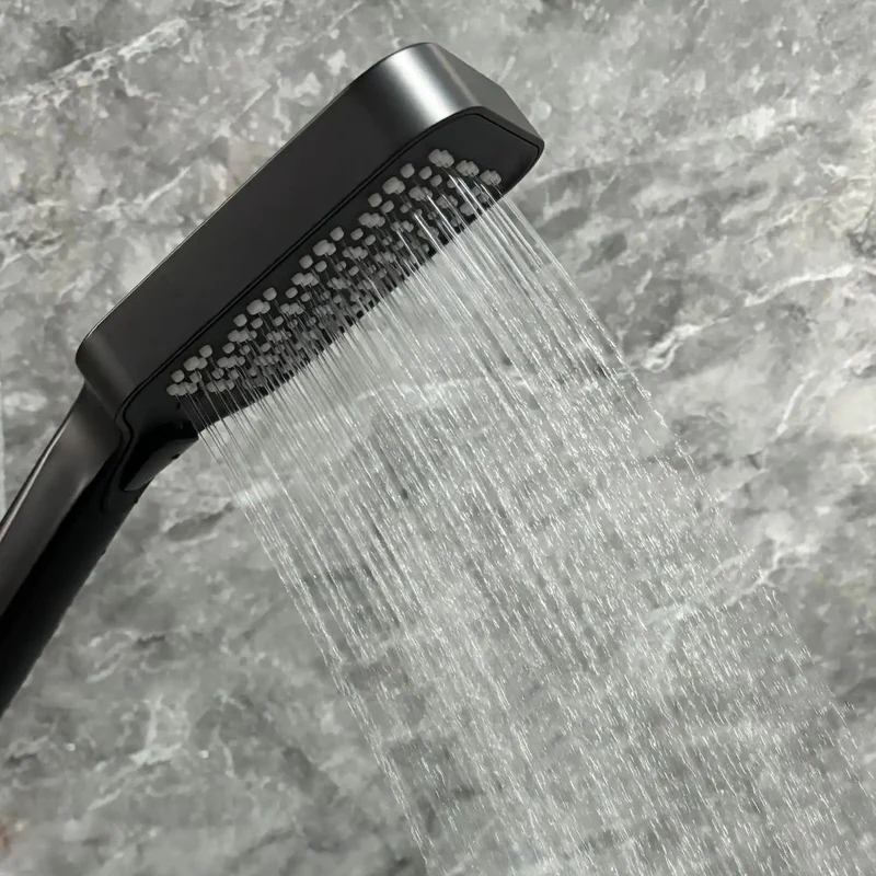Sleek Matte Black Handheld Shower System With Rock Solid Adjustable Slide Bar And Supercharged High Pressure Spray Including Flexible Hose And Easy Wipe Silicone Nozzles For A Zero Hassle Bathroom Refresh