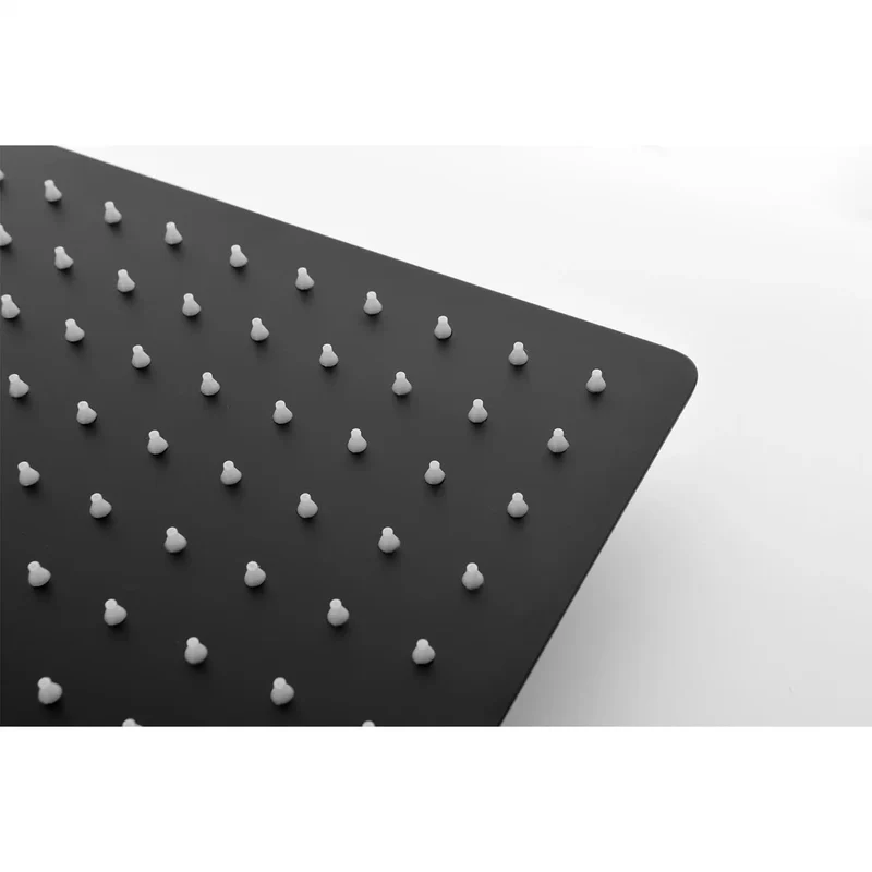 Top Tier Matte Black Shower System Combo With Wall Mounted Rainfall Head And Reliable Handheld Sprayer Built Tough With Self Cleaning Nozzles For A Game Changing Bathroom Upgrade