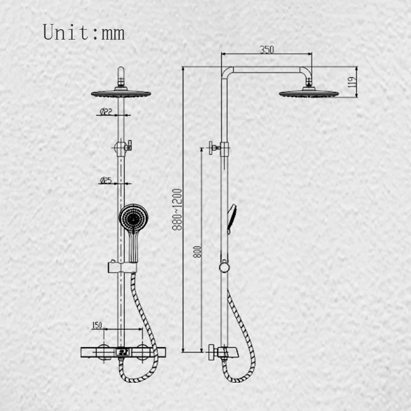 Heavy Duty Solid Copper Wall Mounted Exposed Shower System With Three Function Chrome Handheld Sprayer And Smooth Ceramic Cartridge That Packs Top Shelf Bathroom Power Every Dang Morning