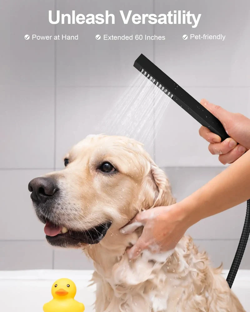 Top Shelf 12 Inch Matte Black Shower System With A Clever Digital Display That Monitors Heat And Shower Time On Its Own Features Three Smooth Spray Modes For A Ridiculously Easy Bathroom Refresh Routine