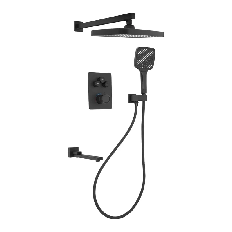 Luxury Rain Shower Rig With Digital Temperature Display And Slick Handheld Nozzle Delivering Boss Grade Pressure Smooth Water Flow For Your Daily Chill Vibe Featuring Long Flex Hose And Triple Spray Settings For Maximum Comfort