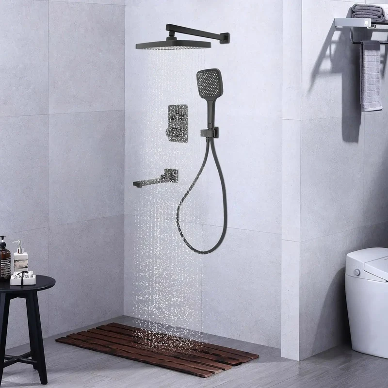 Luxury Rain Shower Rig With Digital Temperature Display And Slick Handheld Nozzle Delivering Boss Grade Pressure Smooth Water Flow For Your Daily Chill Vibe Featuring Long Flex Hose And Triple Spray Settings For Maximum Comfort