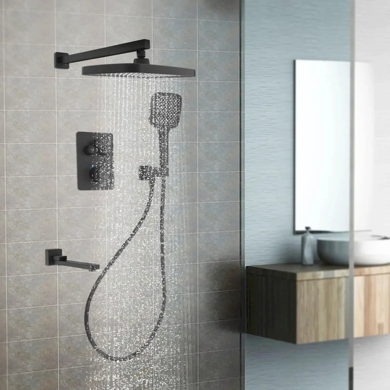 Luxury Rain Shower Rig With Digital Temperature Display And Slick Handheld Nozzle Delivering Boss Grade Pressure Smooth Water Flow For Your Daily Chill Vibe Featuring Long Flex Hose And Triple Spray Settings For Maximum Comfort