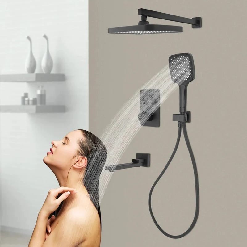 Luxury Rain Shower Rig With Digital Temperature Display And Slick Handheld Nozzle Delivering Boss Grade Pressure Smooth Water Flow For Your Daily Chill Vibe Featuring Long Flex Hose And Triple Spray Settings For Maximum Comfort