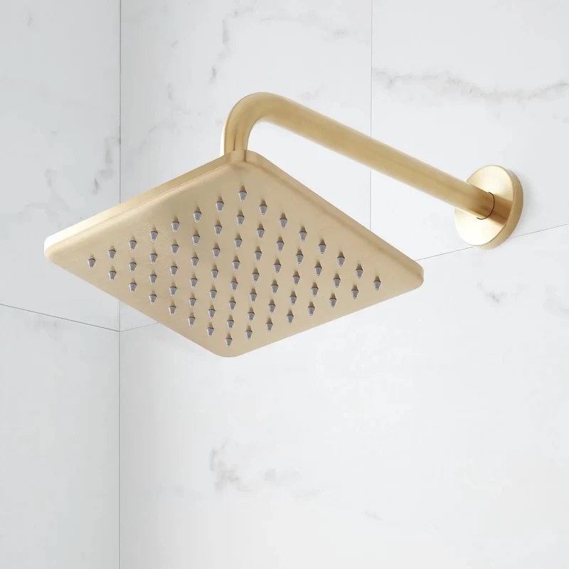 Get Ready To Turn Heads With This Badass Pressure Balance Shower System Featuring A Rock Solid Slide Bar And Hella Versatile Hand Shower Wrapped In A Dashing Brushed Gold Glow Perfect For Your Ultimate Bathroom Glow Up And Daily Relaxation Sessions