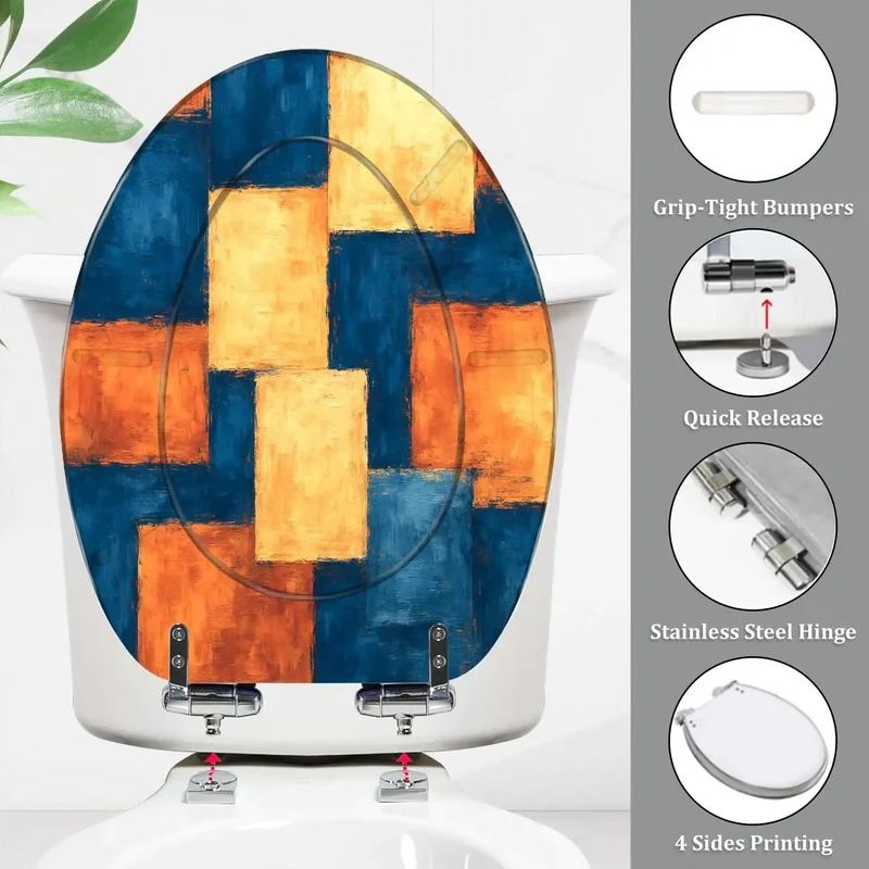 Dang Solid Elongated Toilet Seat Crafted For Most American Standard Bathrooms Fast Locking Quick Adjust Hinges Heavy Duty Seamless Resin Tupper Sweet Bathroom Refresh