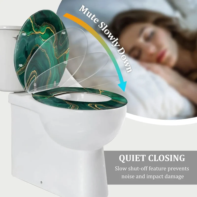 Molded Resin Toilet Seat Cover With Quick Adjust Hinges Fits American Standard Skirted Or Non Skirted Models Zero Hassle Install Making Your Bathroom Upgrade Smooth Straight Up Worth Every Bit