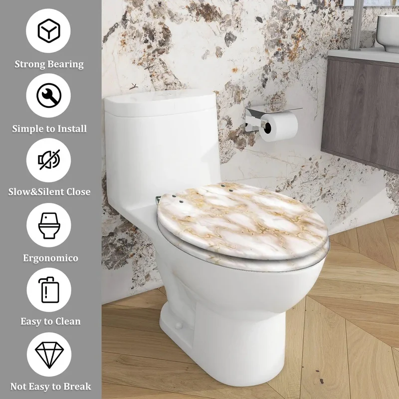 Heavy Duty Resin Elongated Toilet Seat Built Legit For Daily Use Fits Most American Standard Models Securely Adjusts In Seconds And Delivers A No Sweat Setup Upgrading Your Bathroom Is Dead Simple