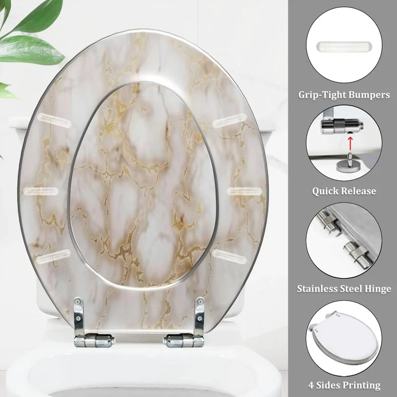 Heavy Duty Resin Elongated Toilet Seat Built Legit For Daily Use Fits Most American Standard Models Securely Adjusts In Seconds And Delivers A No Sweat Setup Upgrading Your Bathroom Is Dead Simple