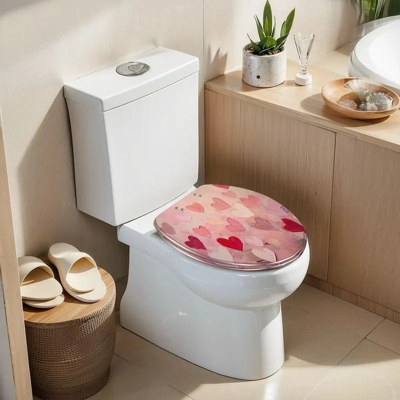 Straight Up Durable Resin Elongated Toilet Seat With Easy Adjust Hinges And Hassle Free Setup Designed For A Reliable Bathroom Upgrade That Definitely Hits The Spot On Comfort