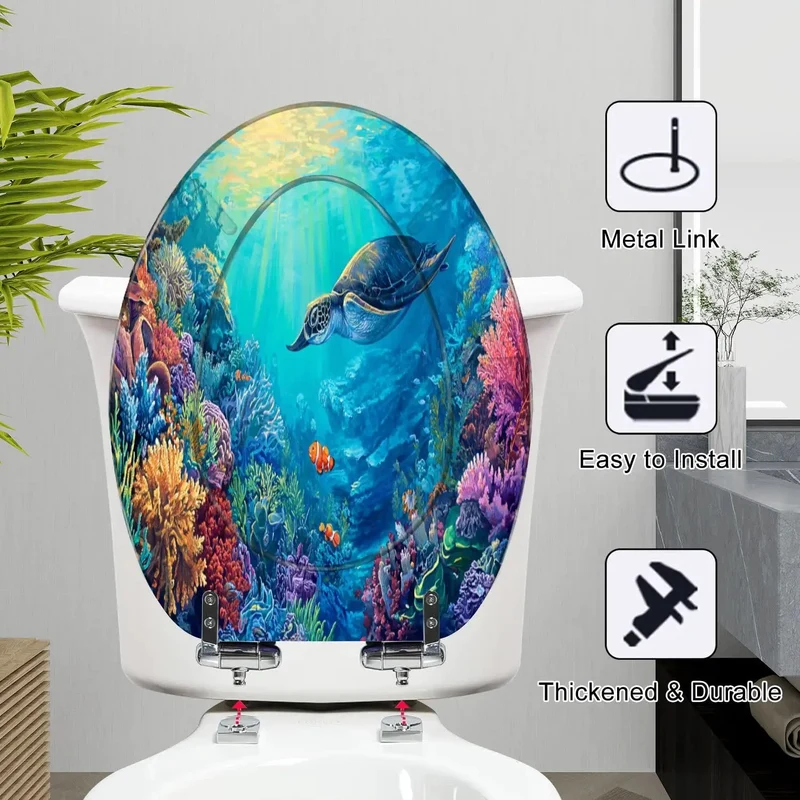 Rock Solid Elongated Toilet Seat Featuring Quiet Slow Close Lid And Precision Adjustable Hinges No Sweat Setup For Modern Home Bathrooms And Apartments