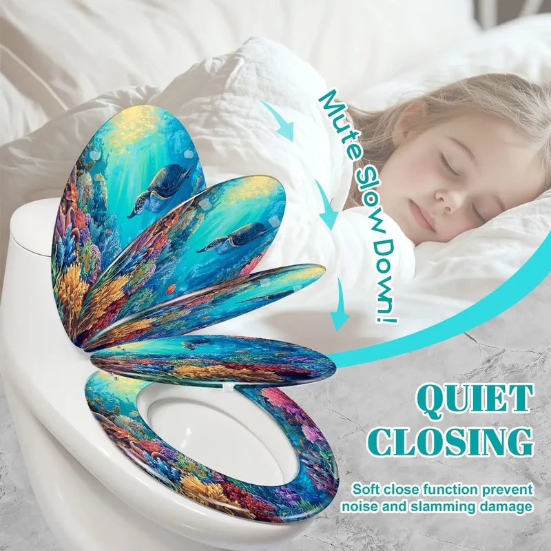 Rock Solid Elongated Toilet Seat Featuring Quiet Slow Close Lid And Precision Adjustable Hinges No Sweat Setup For Modern Home Bathrooms And Apartments