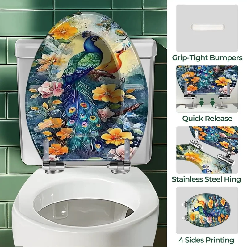 Heavy Duty Resin Elongated Toilet Seat For Bathrooms Providing Straight Up Durability Zero Fuss Assembly And Wide Tank Compatibility That Truly Fits Like A Glove While Upgrading Your Daily Restroom Experience Smoothly