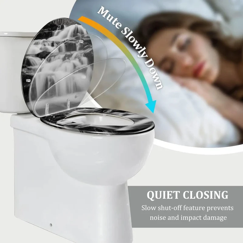 Round Resin Toilet Seat With Quick Adjust Hinges Fits Most American Standard Fixtures Snappy Install Skirtless Or Skirted Friendly Smooth Glide And Nice Touch Solid Bathroom Essential