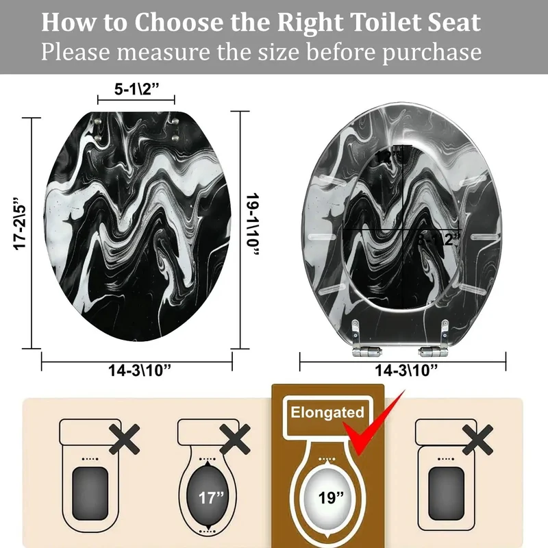 Heavy Duty Resin Toilet Seat With No Sweat Mounting And Quick Swap Hinges For Universal Standard Toilets Solid Build Absorbs Daily Grind Smoothly Level Up Your Restroom Setup Now